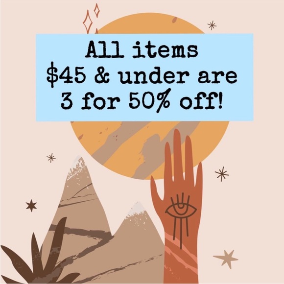 All items $45 and under are 3 for 50% off when bundled! - Picture 3 of 5